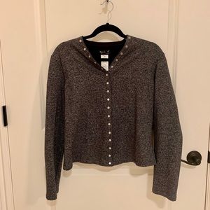 AGNES B snap cardigan